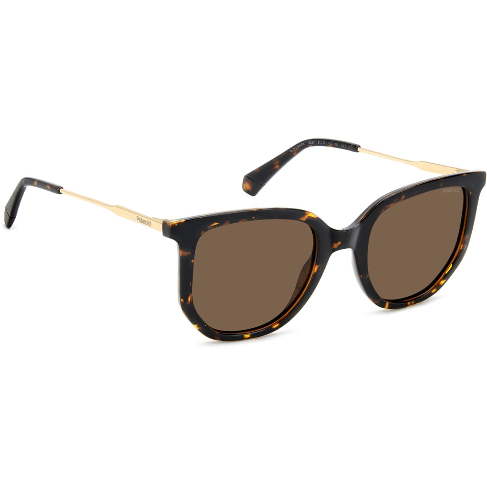 Vista 2 Óculos de Sol Polaroid 4185 S X 086 51SP Feminino Polaroid marrom