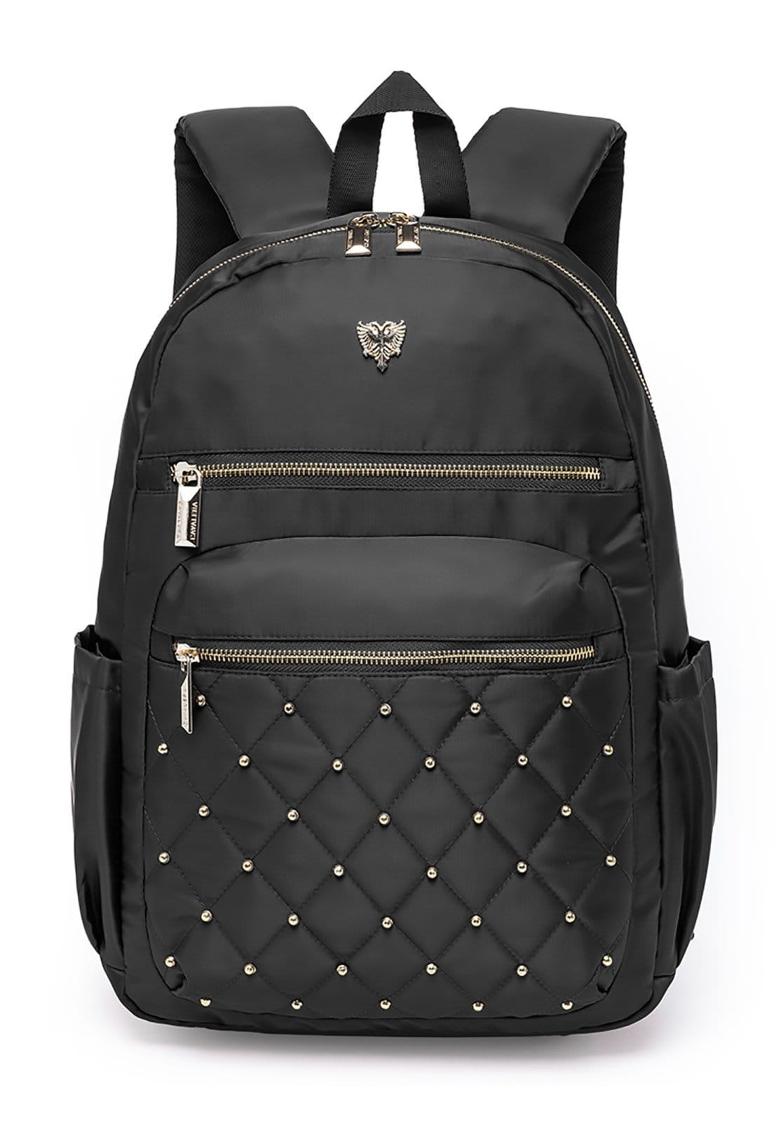 Vista principal Mochila Cavalera Feminina Espaçosa Resistente Faculdade Cavalera preto