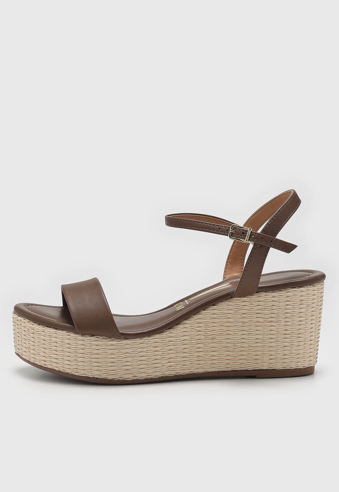 Sandália Feminina Vizzano Salto Anabela Palha