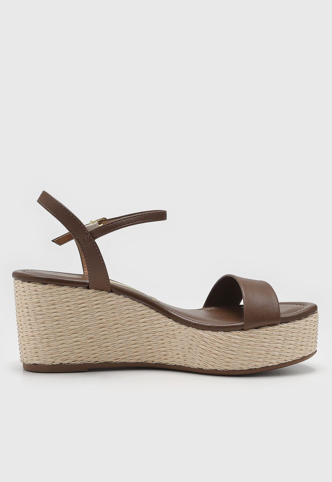 Vista 2 Sandália Feminina Vizzano Salto Anabela Palha VIZZANO marrom
