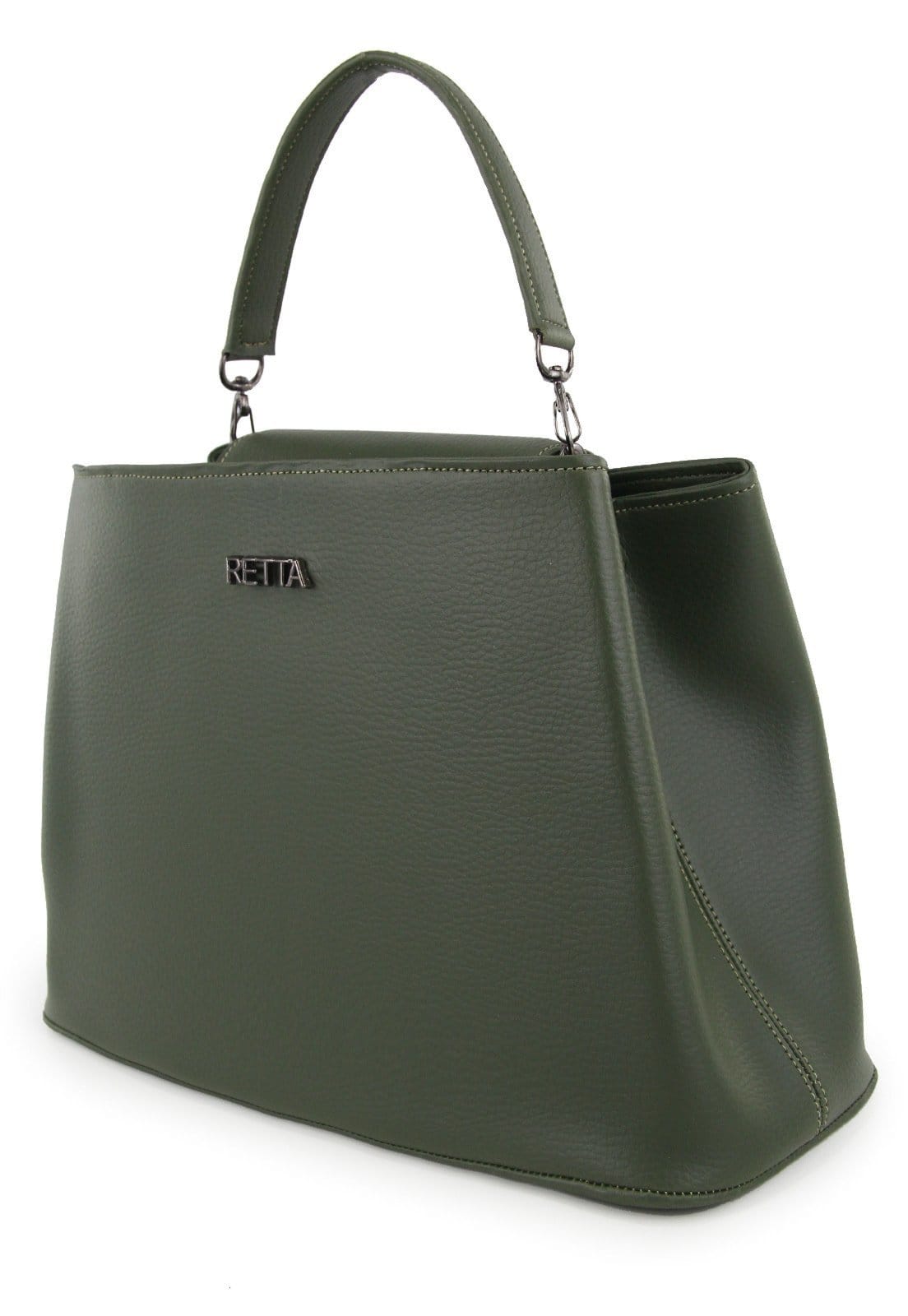Vista 2 Bolsa Bau Feminina Sofia Retta Shoes verde militar