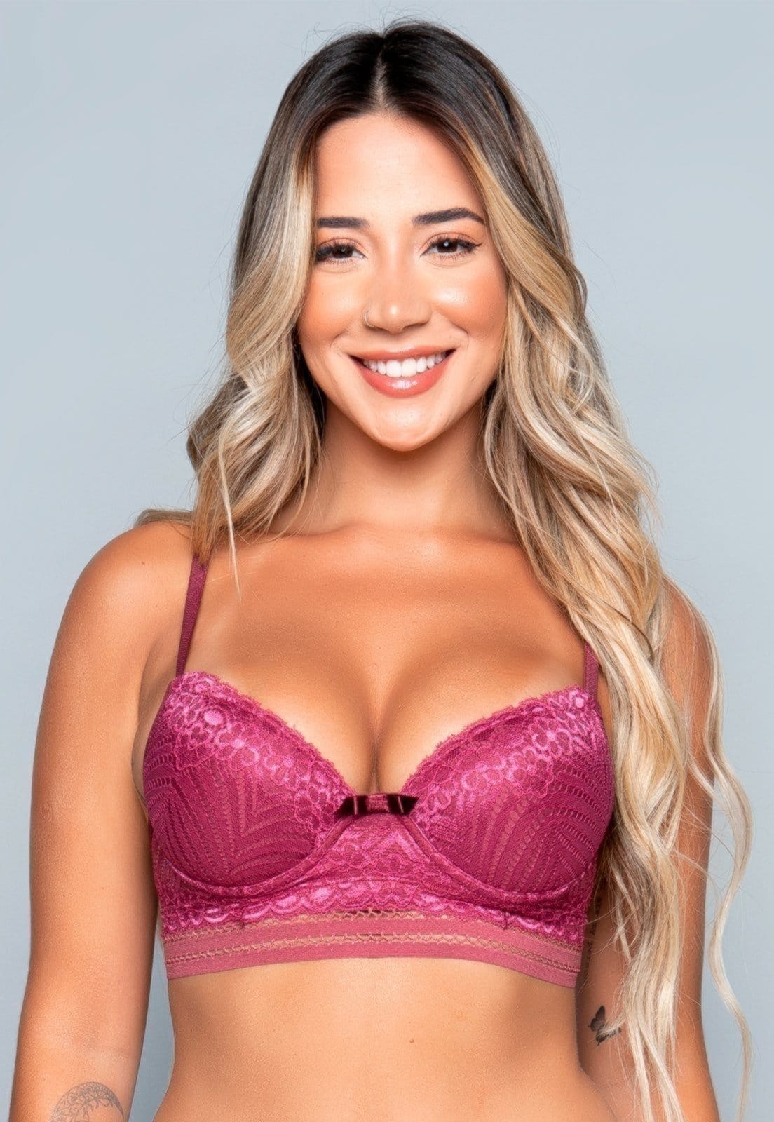 Sutiã Vekyo Lingerie Com Bojo Renda E Elástico
