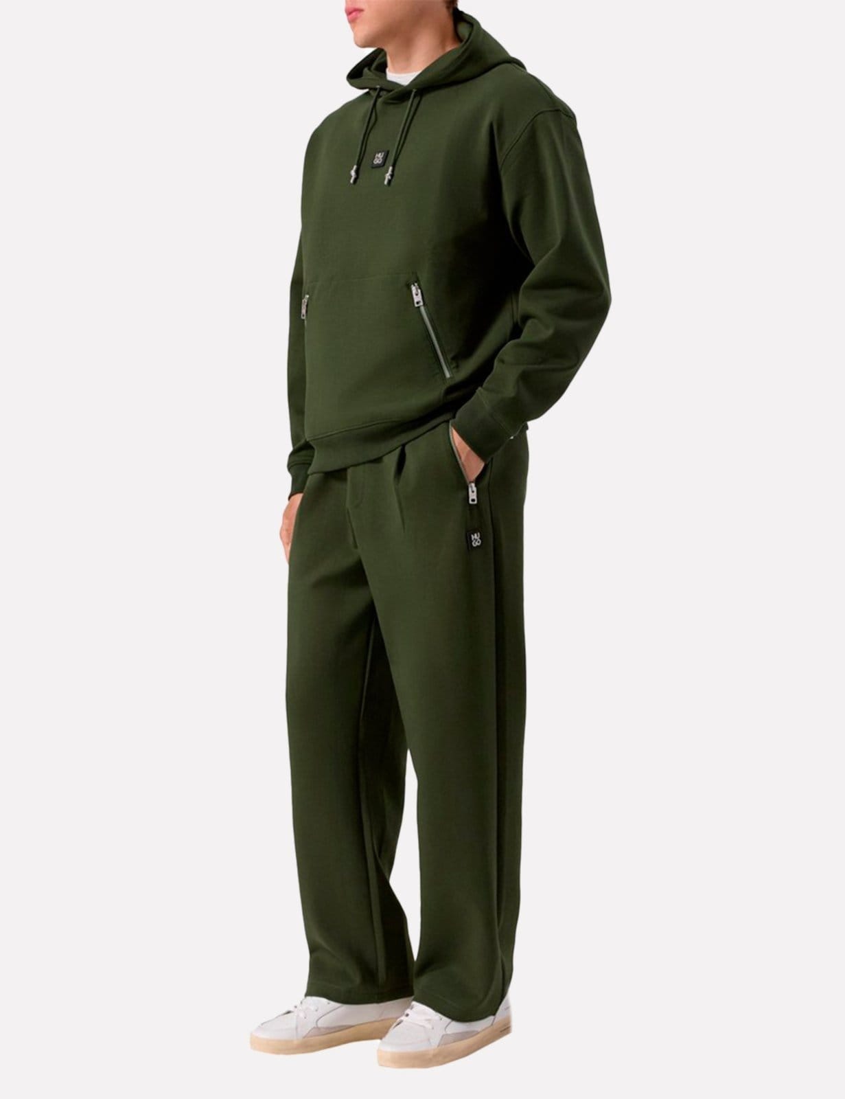 Calça Hugo Boss Masculina Moletom Regular Dargenpan Escuro