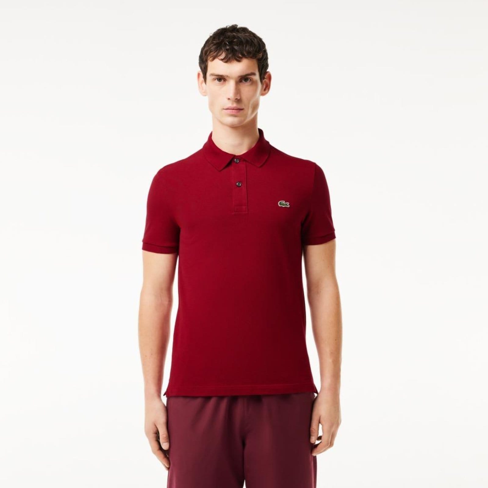 Vista principal Polo L.12.12 Original Slim Fit Lacoste vinho