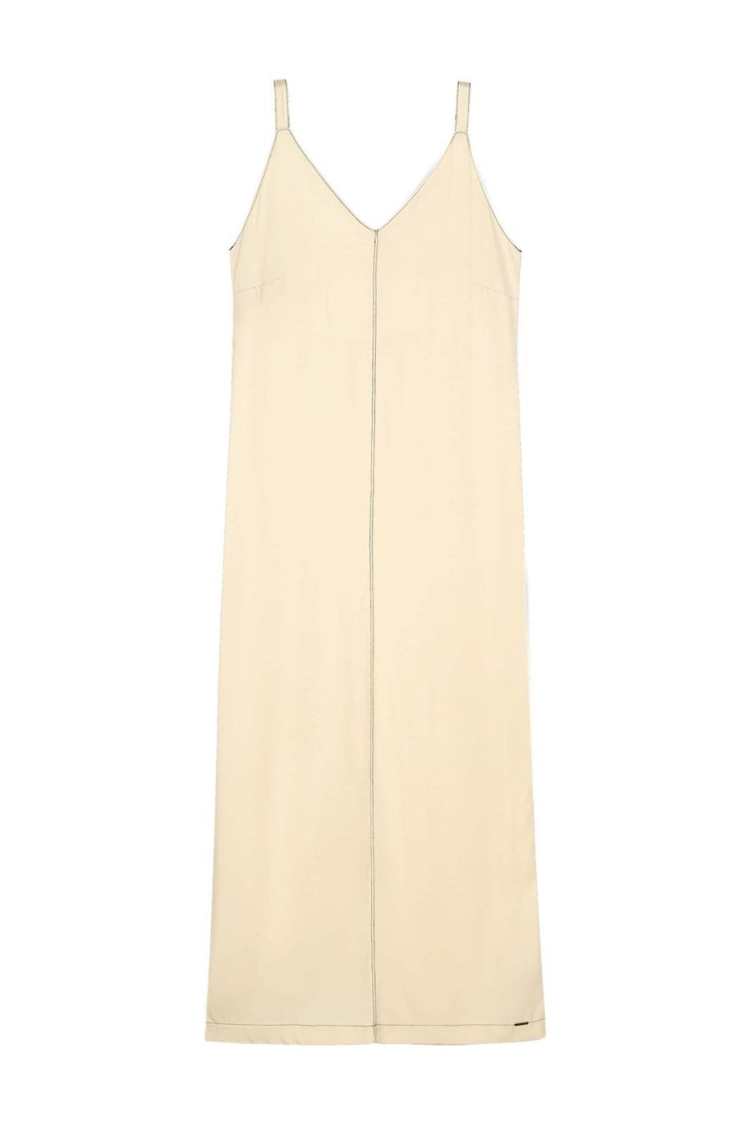 Vista 2 Vestido Midi Feminino Minimalista Marialícia Marialícia amarelo