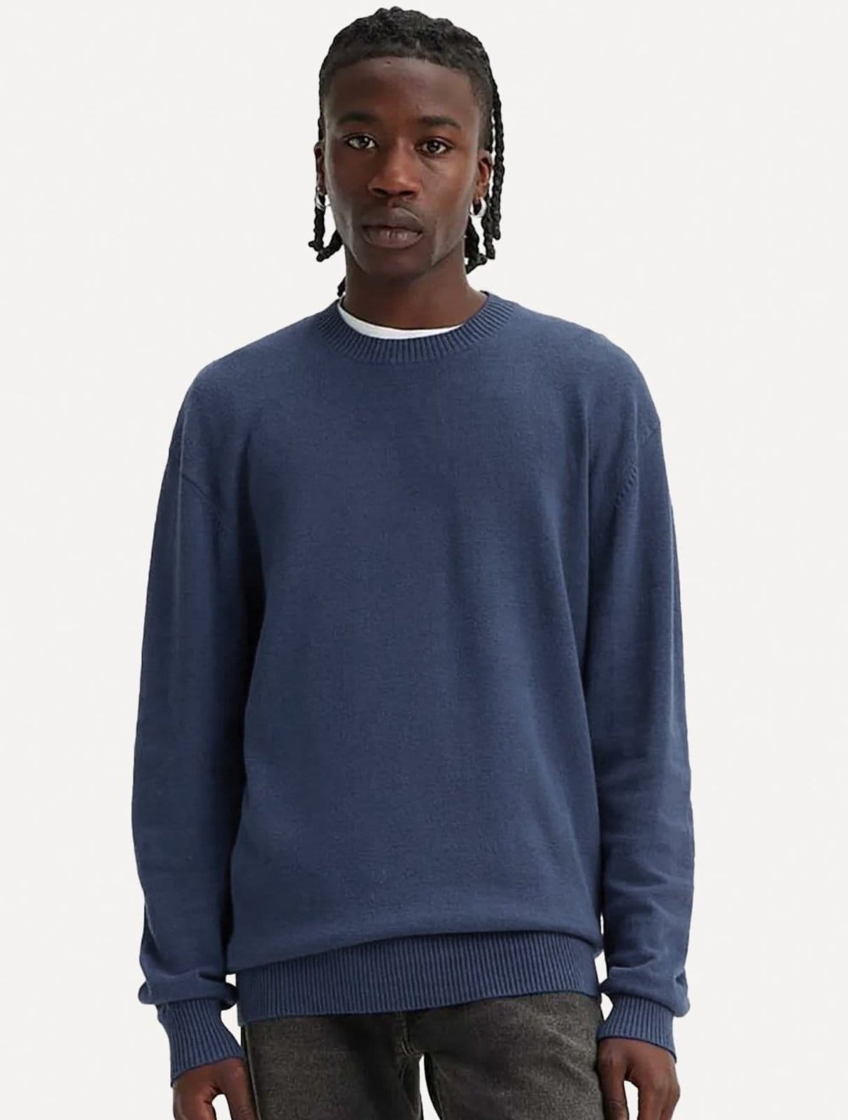 Vista principal Suéter Levis Masculino Crewneck Red Tab Azul Marinho Levis azul marinho red