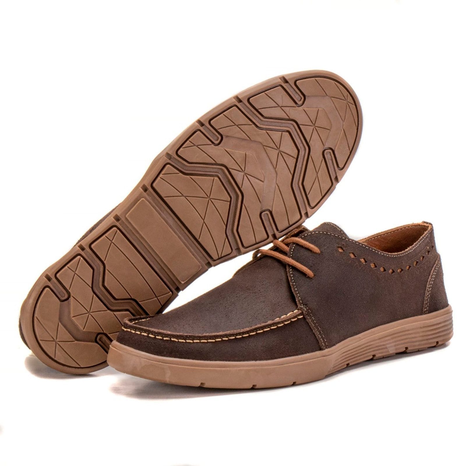 Sapato Dockside Alfa Masculino Em Couro Resinado