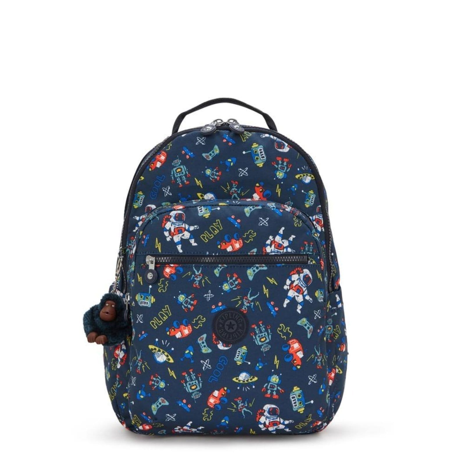 Vista principal Mochila Kipling Seoul Lap Space Game Kipling azul marinho