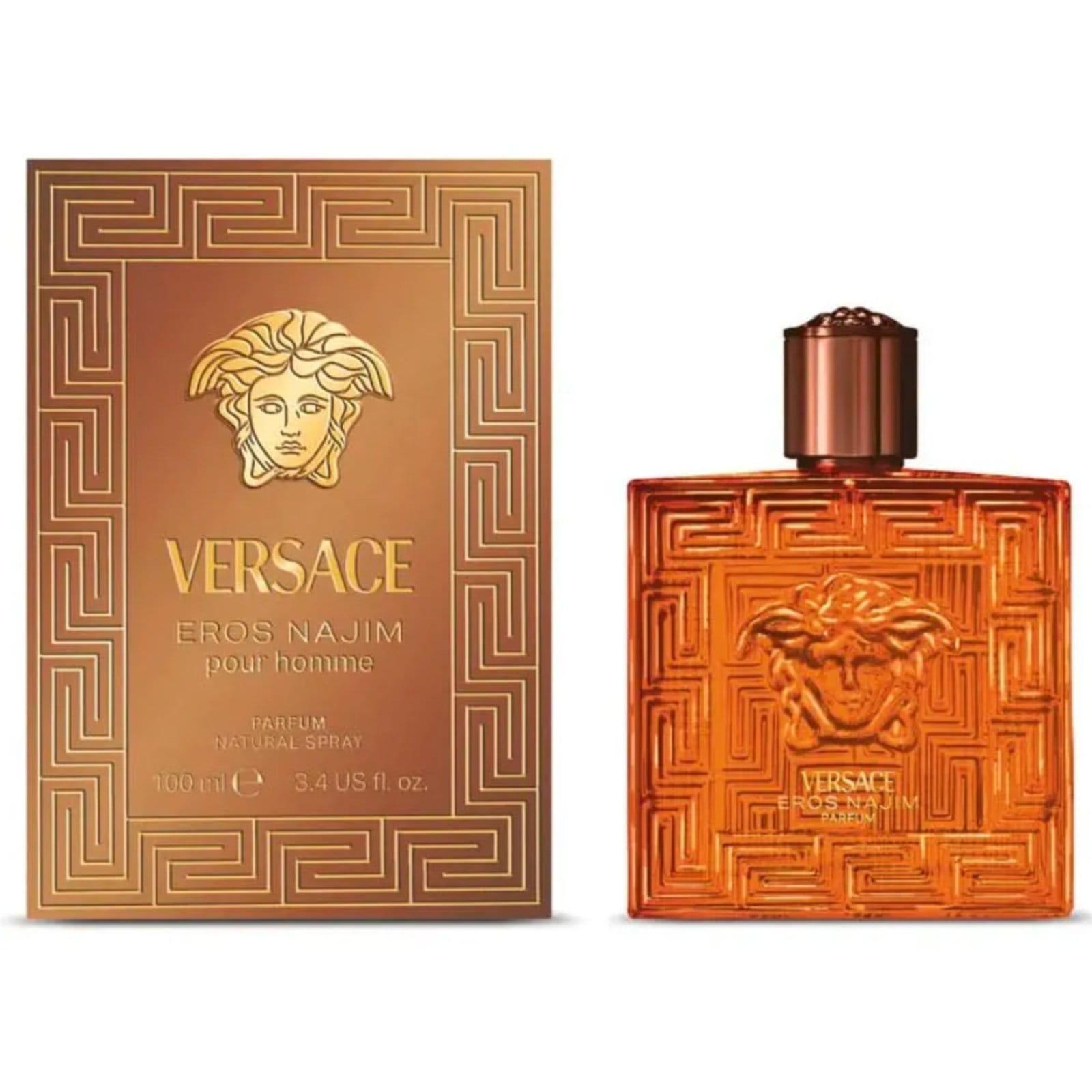 Vista 2 Versace Eros Najim Perfume Masculino Eau de Parfum 100 ml Versace incolor