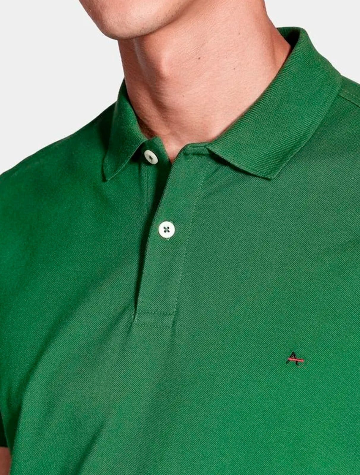 Vista 2 Polo Aramis Masculina Basic Piquet Bandeira Aramis verde