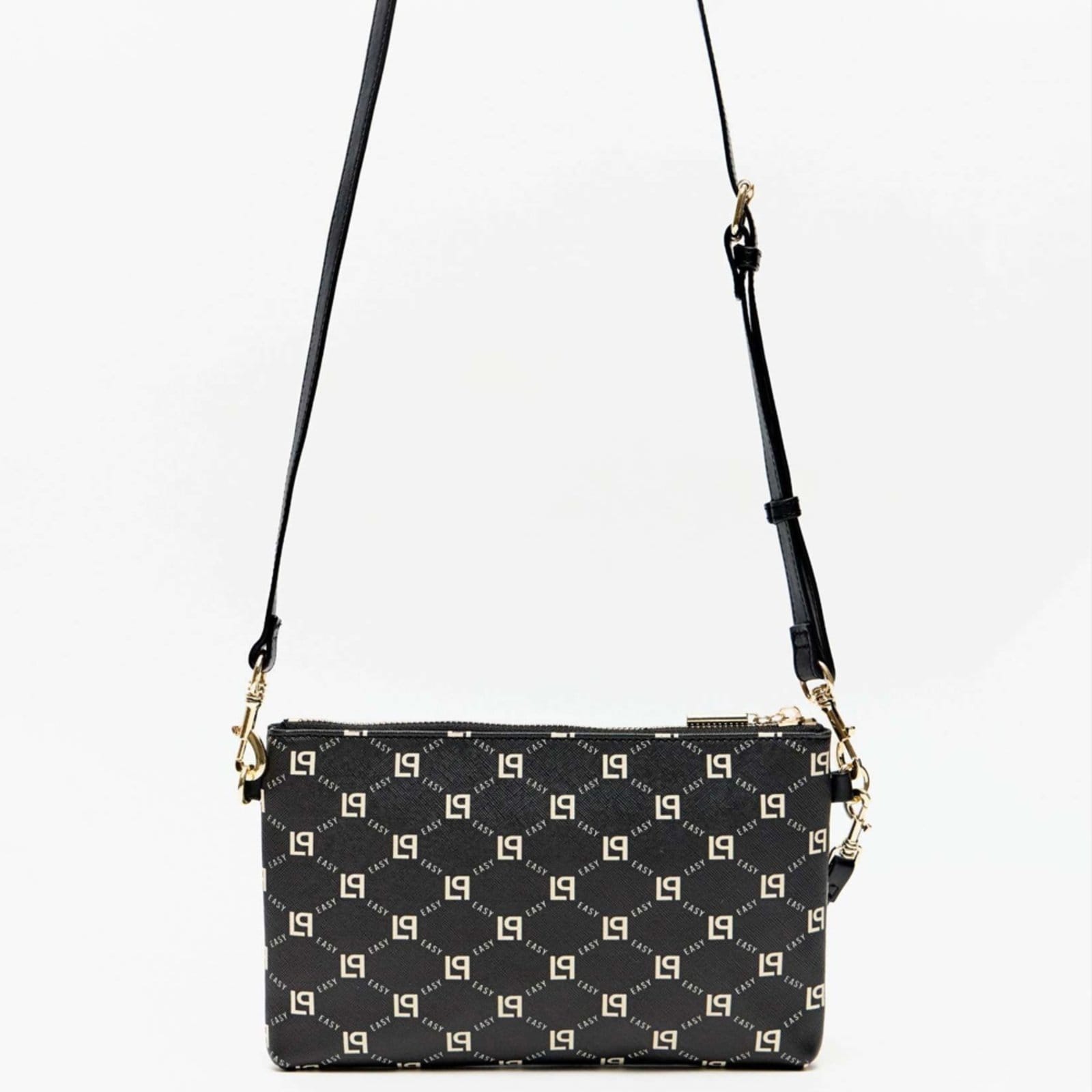 Vista 2 Bolsa Crossbody Easy Lança Perfume Rebit Ve26 Feminino Easy Lança perfume preto