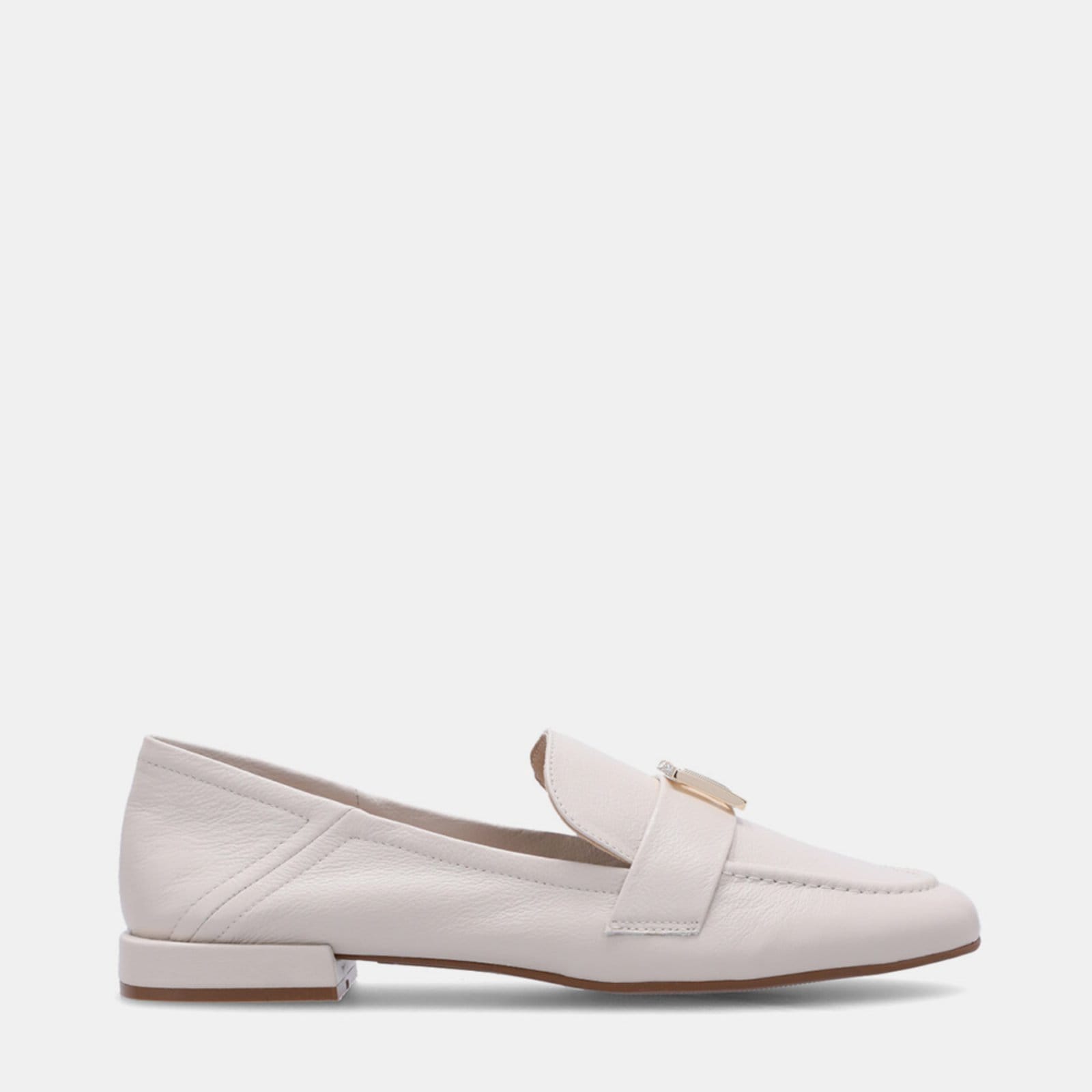 Loafer Couro Luz da Lua - 60340016 Luz Da Lua Off-white