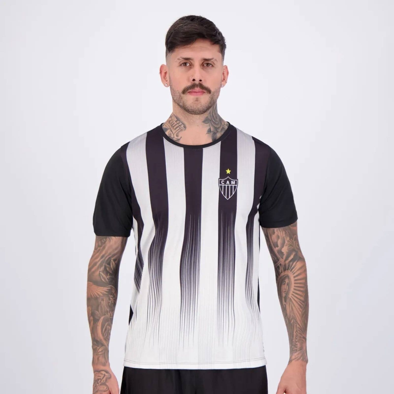 Vista 2 Camisa Atlético Mineiro Lane 7 Hulk Surf Center preto