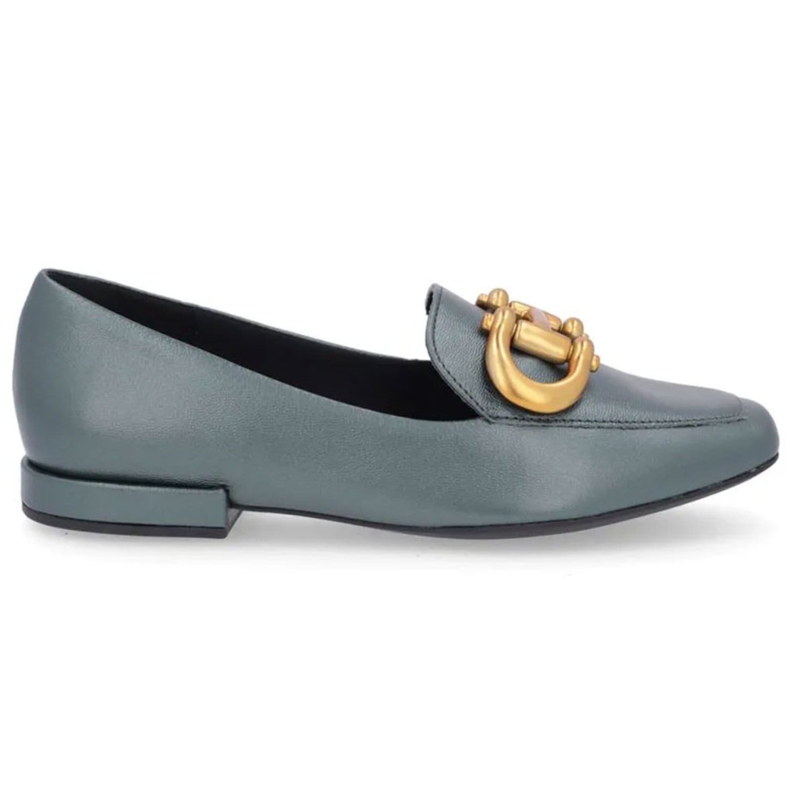 Mocassim Feminino Couro Verde Eucalipto Usaflex AL1802