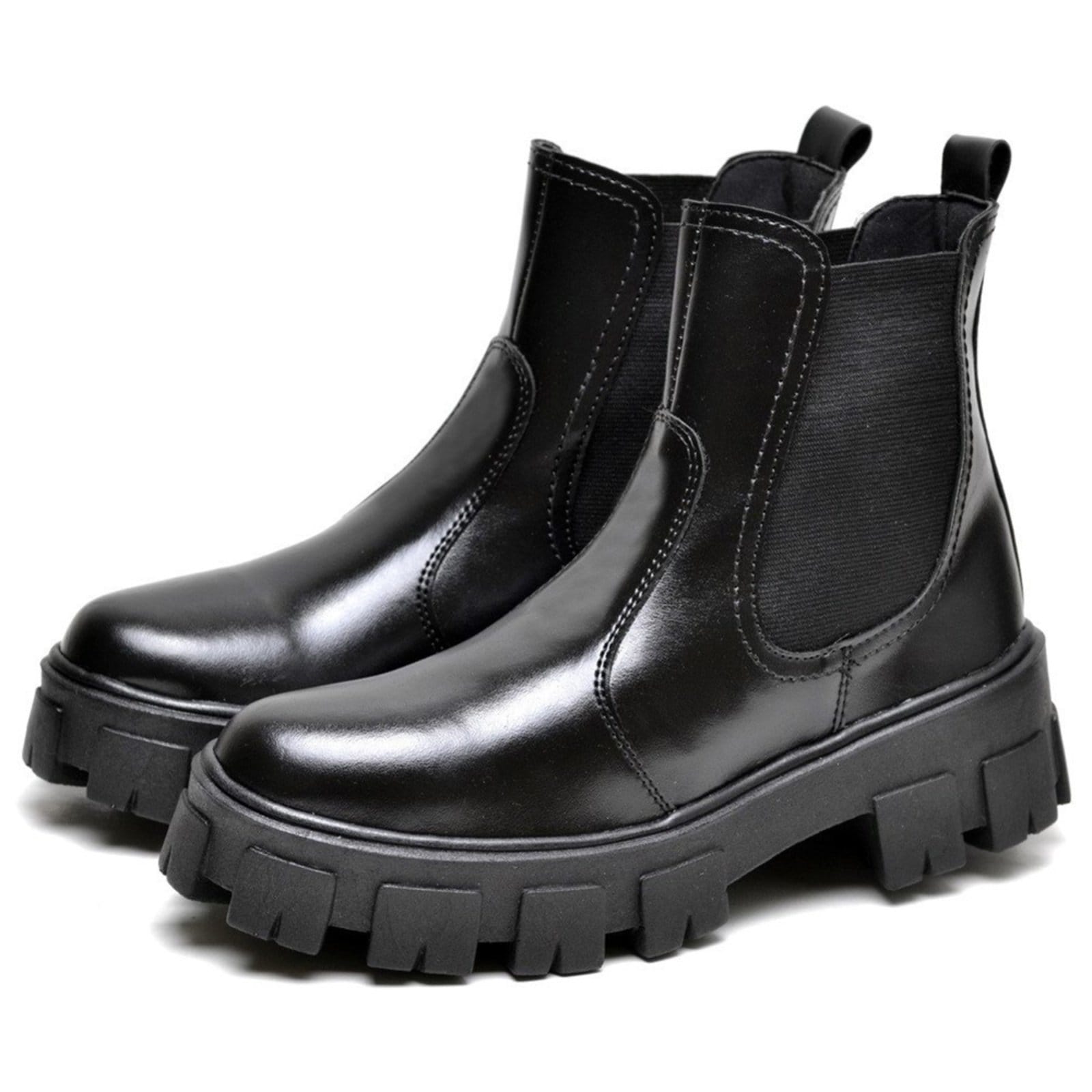 Vista 2 Bota Coturno Masculino Cano Curto Tratorada DUBUY 1504FG DUBUY preto