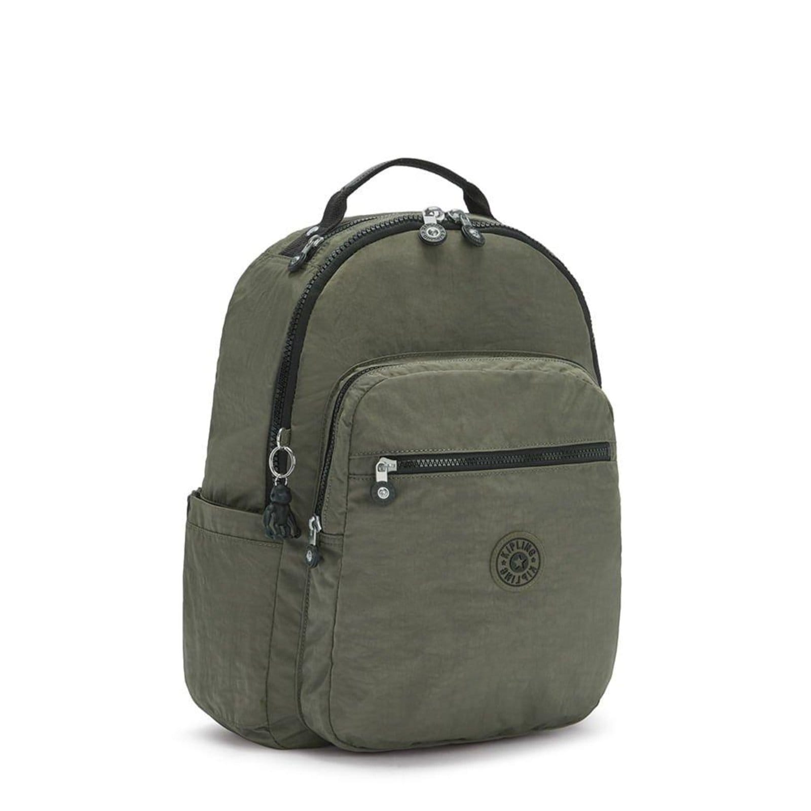 Vista 2 Mochila Kipling Seoul 27L Verde Militar Kipling incolor verde