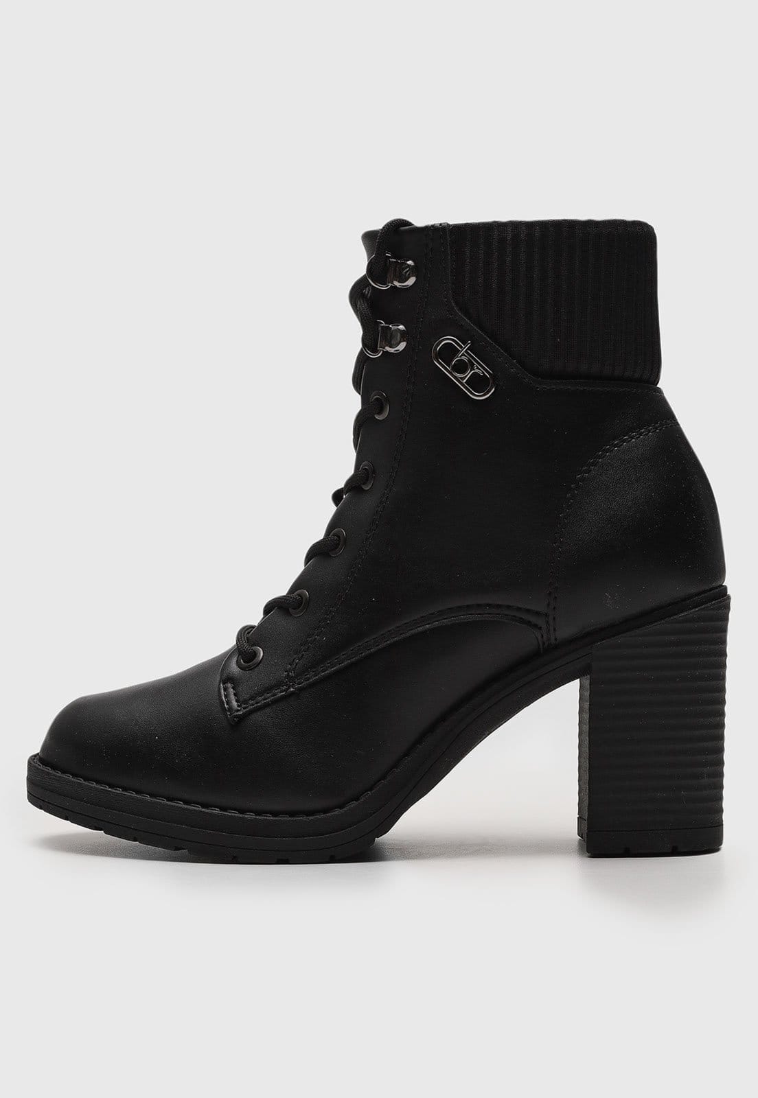 Vista principal Bota Coturno Beira Rio Salto Grosso Preta BEIRA RIO preto