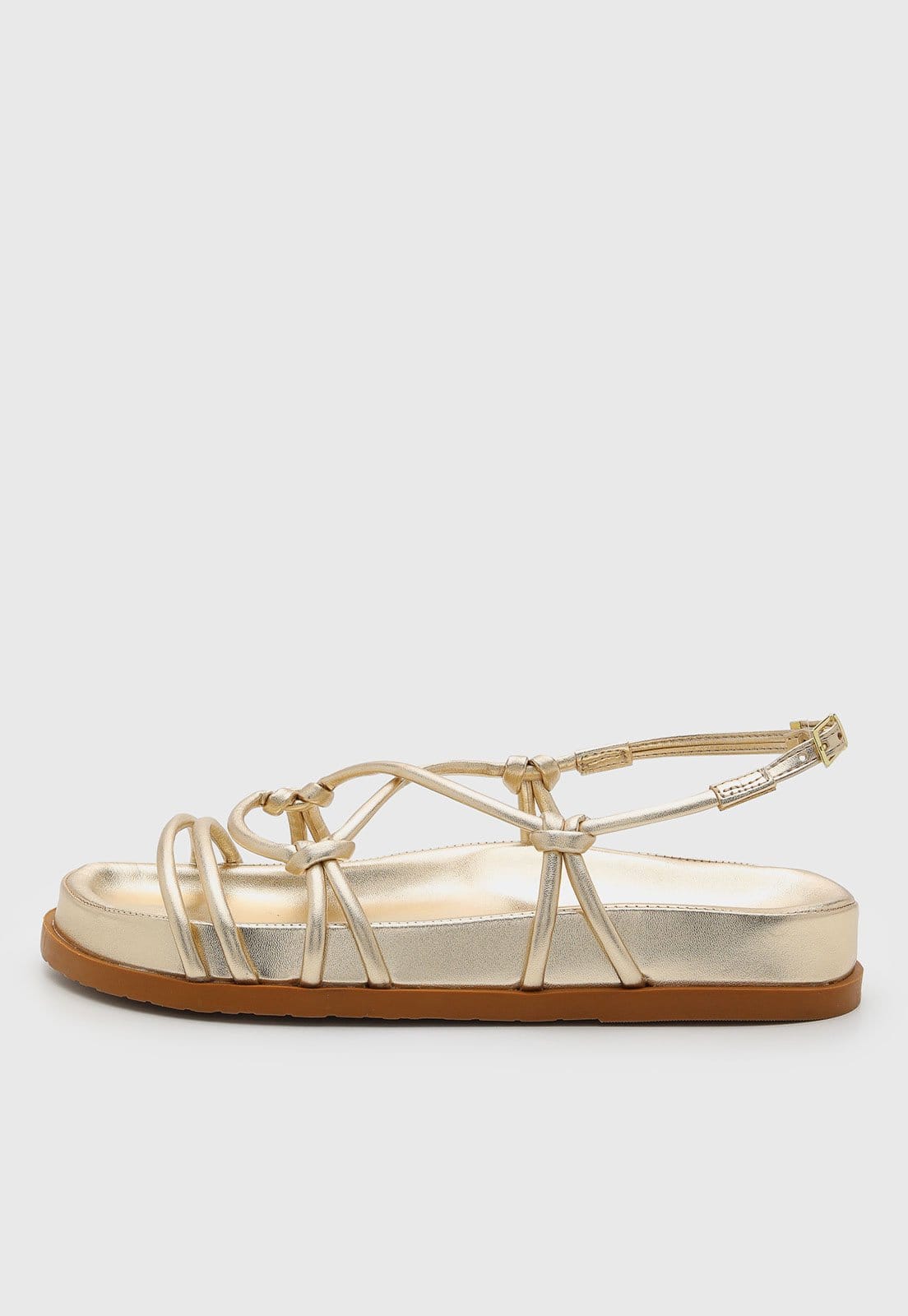 Rasteira Feminina Santa Lolla Fechada Dourada