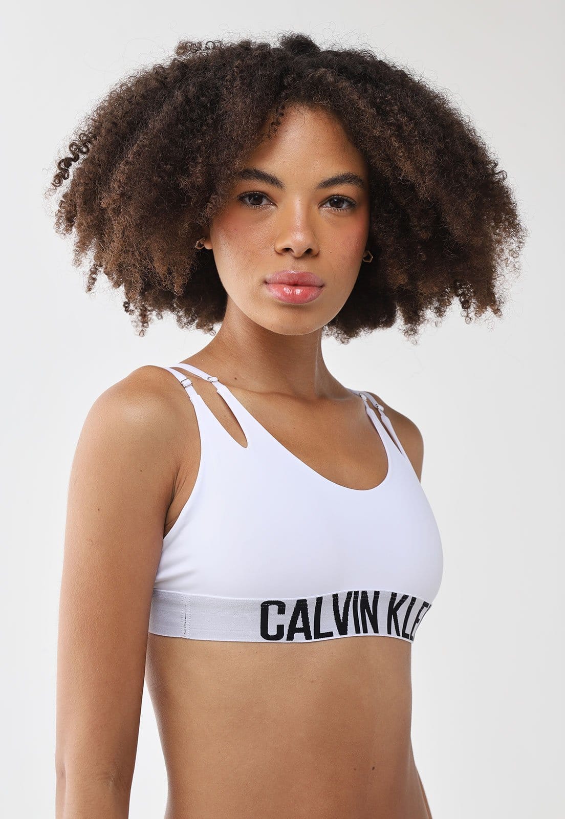 Vista principal Top Calvin Klein Alças Duplas Micro Intense Power Calvin Klein Underwear branco