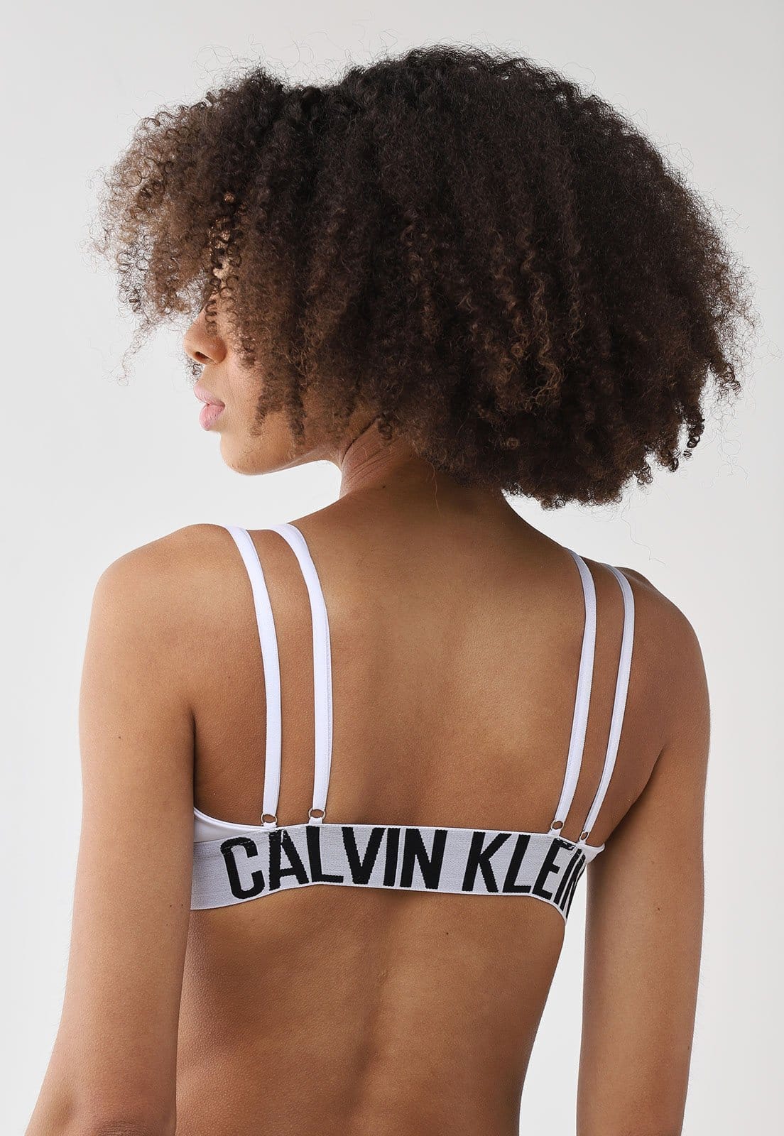 Vista 2 Top Calvin Klein Alças Duplas Micro Intense Power Calvin Klein Underwear branco