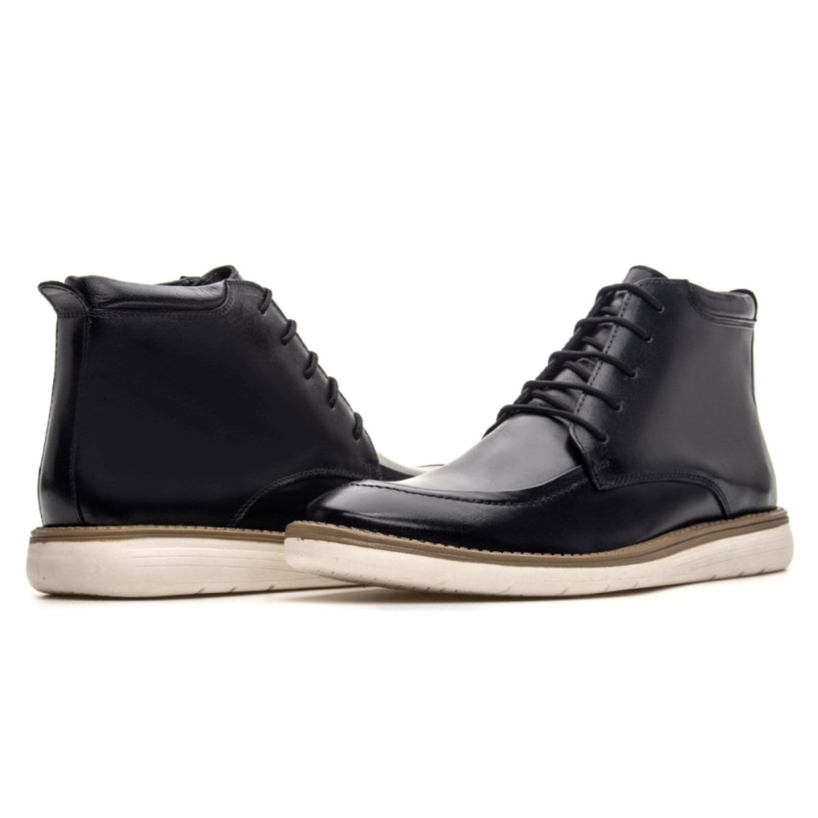 Vista 2 Bota Masculina Casual Derby Clube do Sapato de Franca DFT Hampton Preta Clube do Sapato de Franca preto