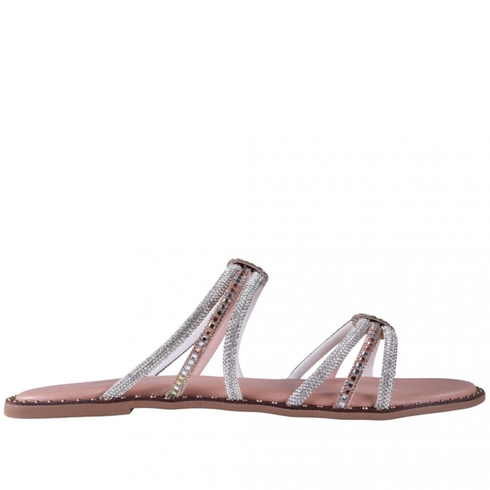 Vista principal Sandália Rasteira Feminina Zariff Rrj-100 Zariff Zariff bege