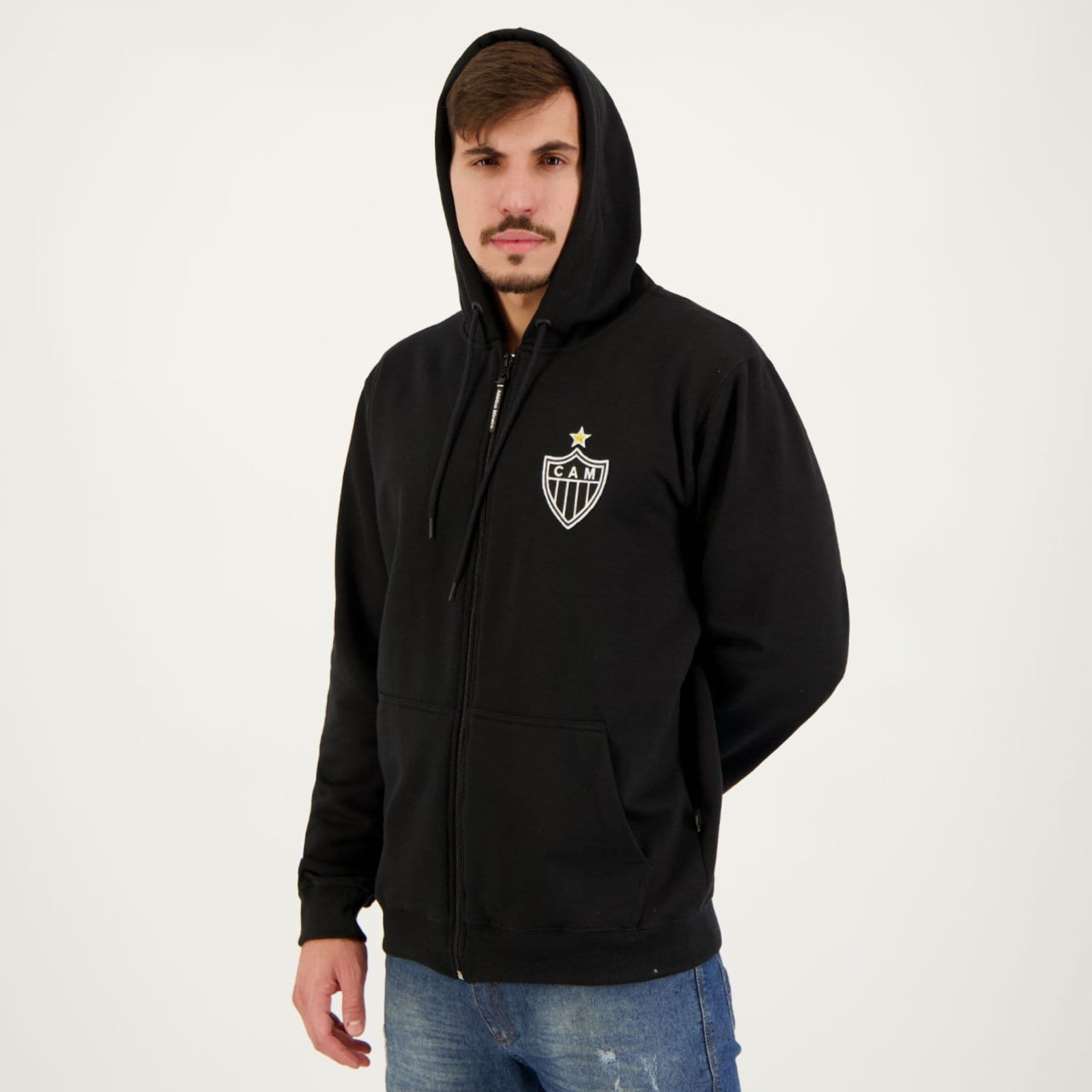 Vista 2 Jaqueta Atlético Mineiro Moletom Preta Surf Center preto