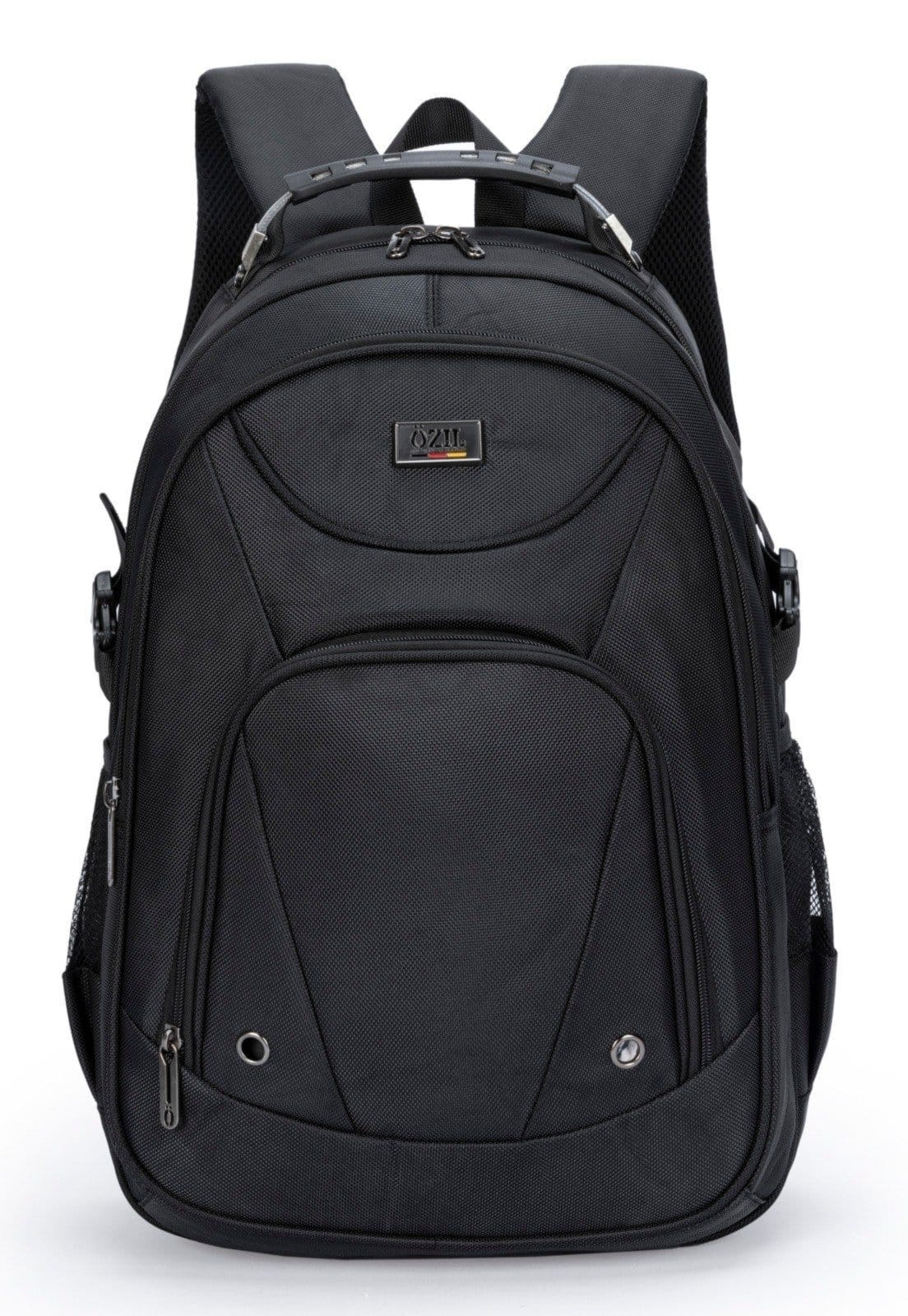 Vista principal Mochila Bolsa Cabo de Aço Reforçada Ozil preto