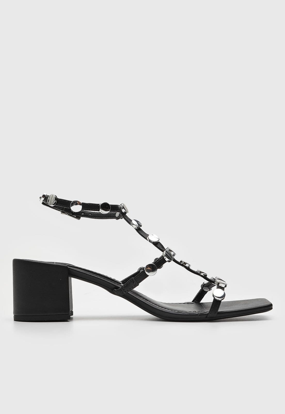 Vista 2 Sandália Santa Lolla Aplicação Preta Santa Lolla preto