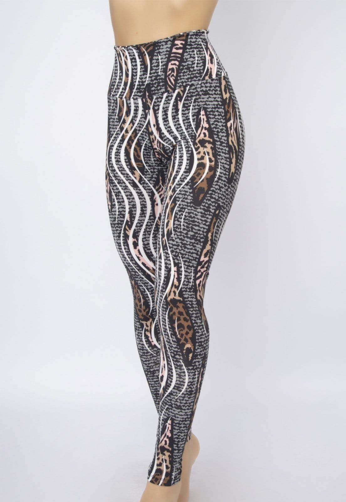 Vista 2 Calça Legging Serra e Mar Modas Fitness Estampada Academia Multicolorida SERRA E MAR MODAS multicolorido