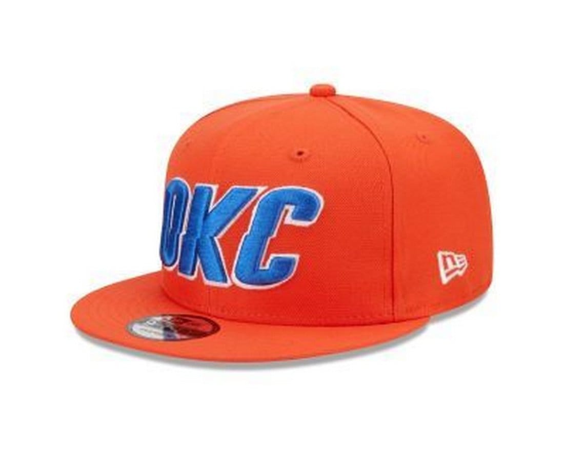 Vista principal Boné New Era 9FIFTY Oklahoma City Thunder NBA new era laranja