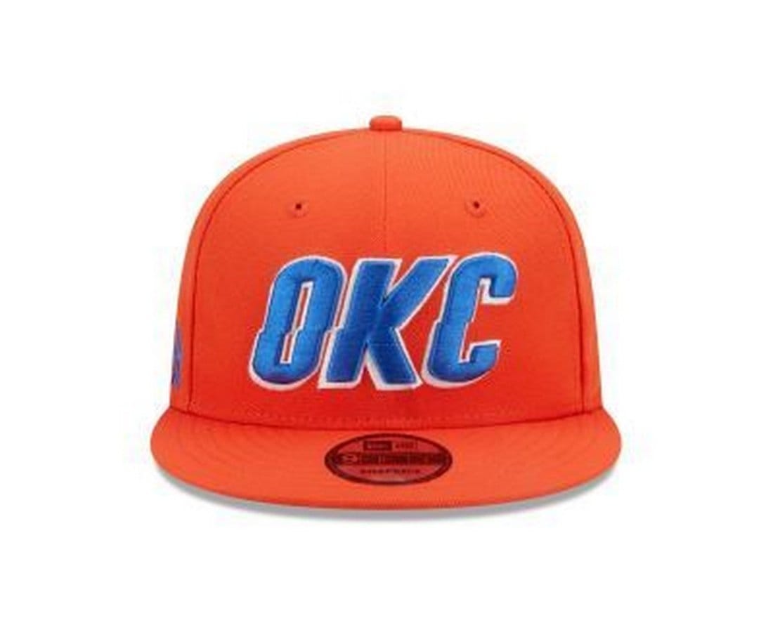 Vista 2 Boné New Era 9FIFTY Oklahoma City Thunder NBA new era laranja