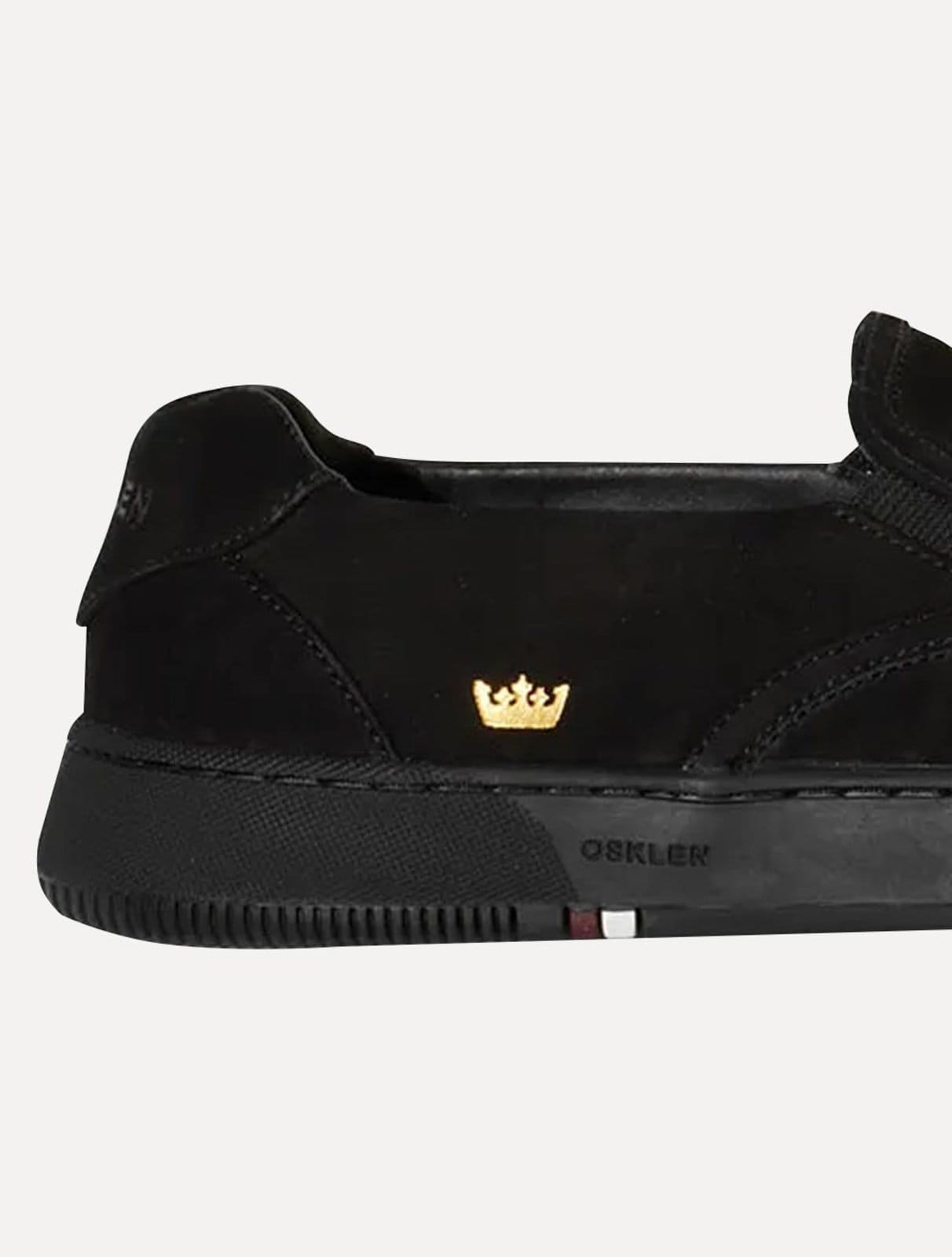 Vista 2 Tênis Osklen Masculino Slip On Bossanova Nobuck Monochromatic Osklen preto