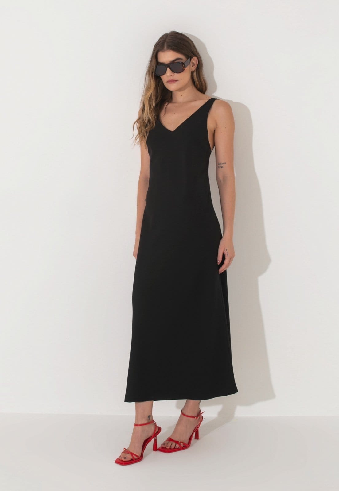 Vestido Traymon Midi Fluído