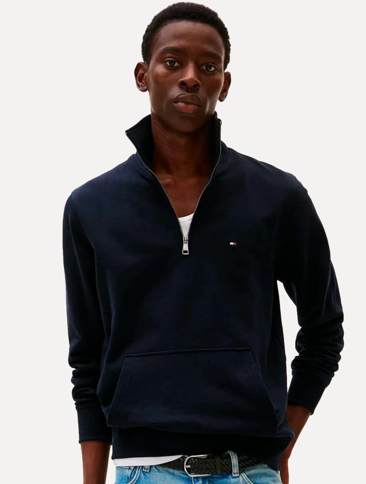 Moletom Tommy Hilfiger Masculino Essential Terry Half Zip