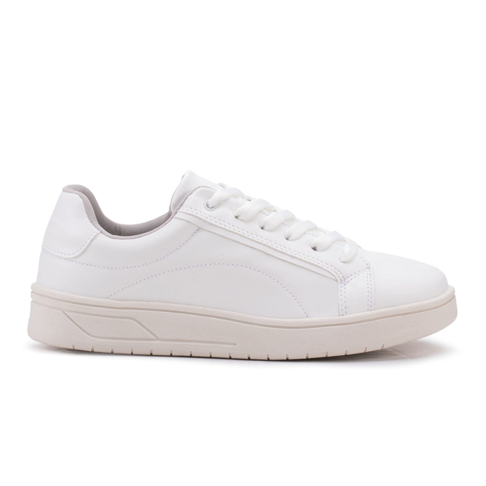 Vista 2 Tenis Feminino Sapatenis Sneakers Confortavel Estilo Shoes branco