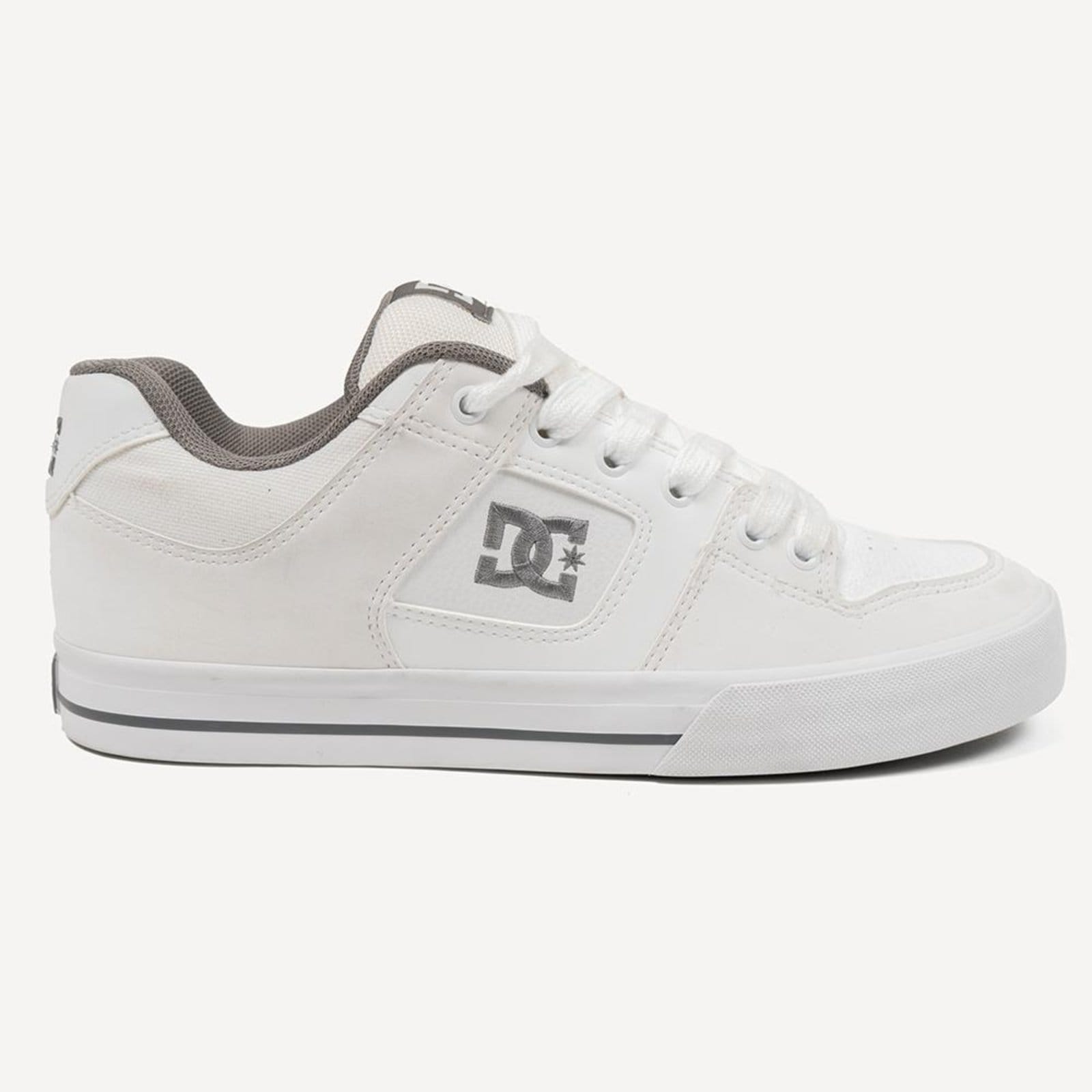 Vista principal Tênis DC Shoes DC Pure WT25 Masculino White/White/Grey DC Shoes branco white