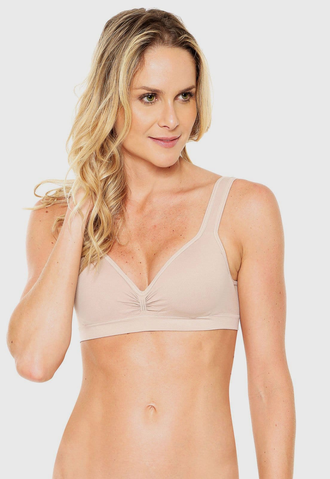 Vista principal Sutiã Trifil top daily t-shirt TRIFIL bege