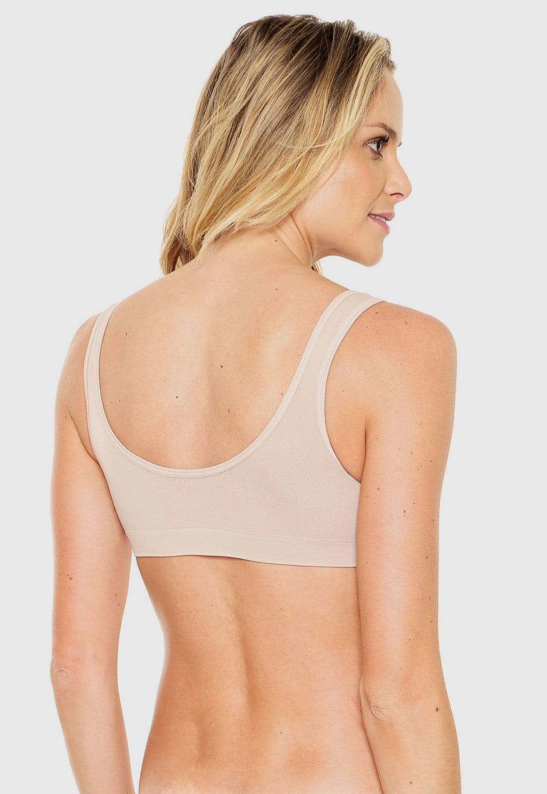 Vista 2 Sutiã Trifil top daily t-shirt TRIFIL bege