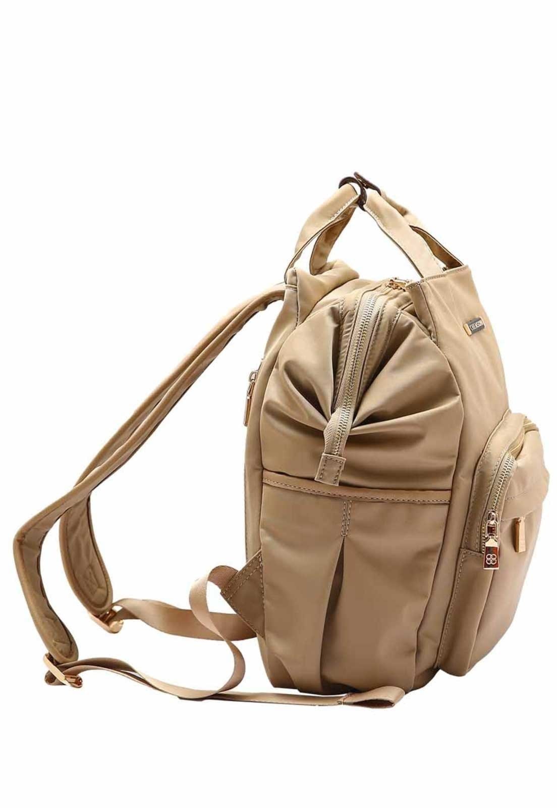 Vista 2 Bolsa Feminina Chenson Original Twill Nylon Costas Natural 8784936 Chenson castanho natural