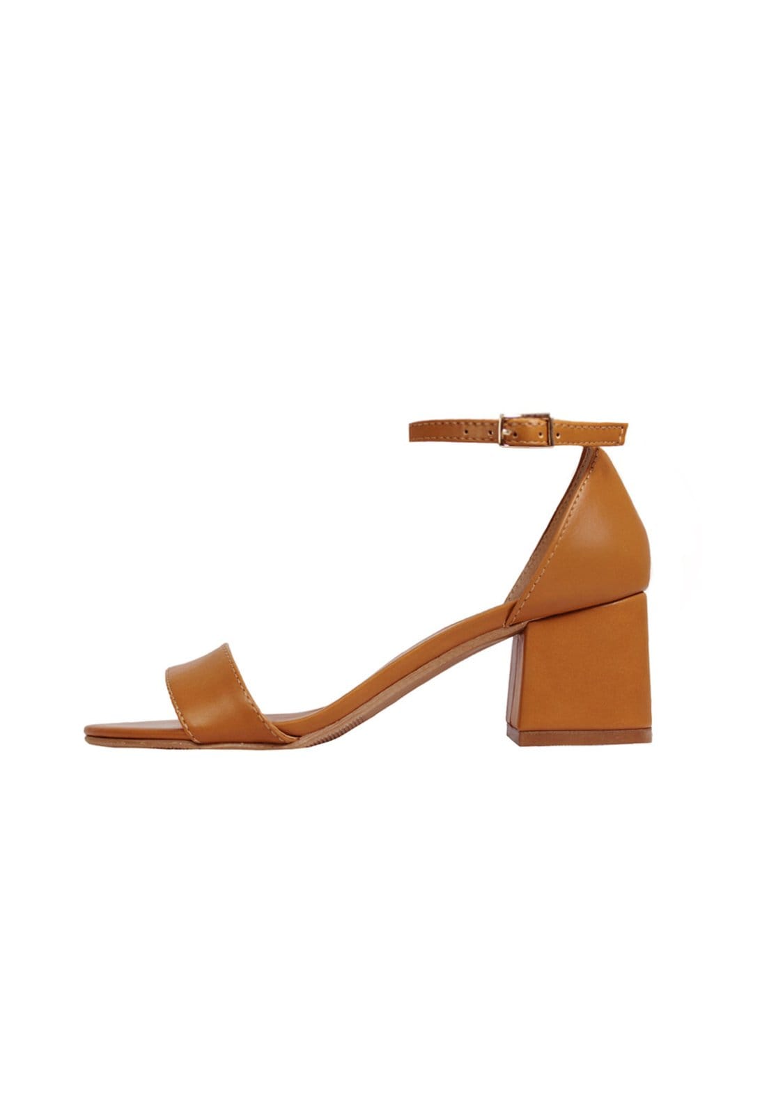 Vista 2 Sandália Salto Baixo Grosso Luiza Sobreira Mod. 2202 Luiza Sobreira caramelo
