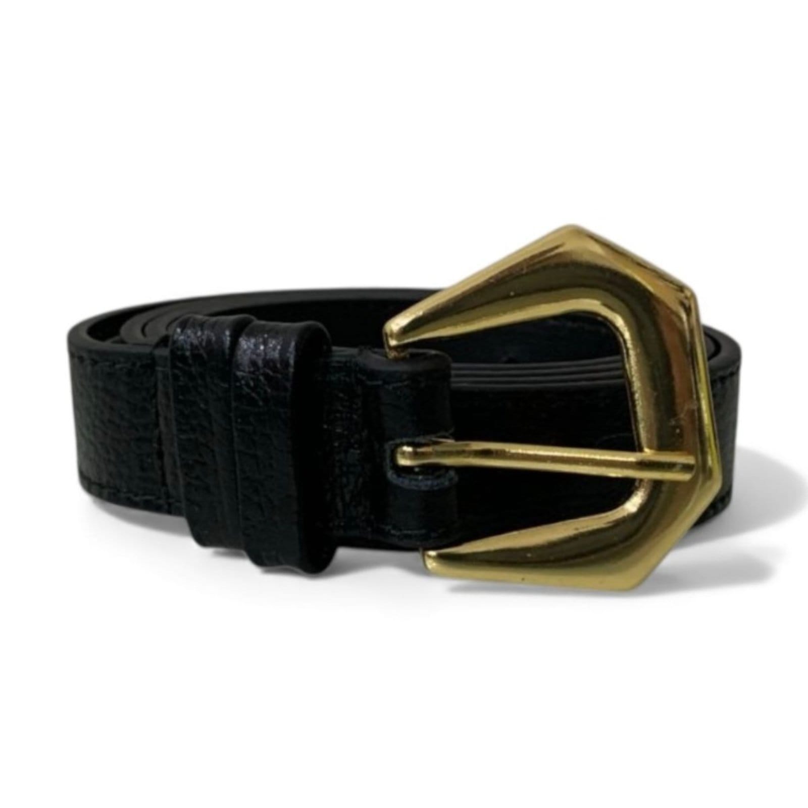 Cinto Feminino em Couro Fivela Dourado 026