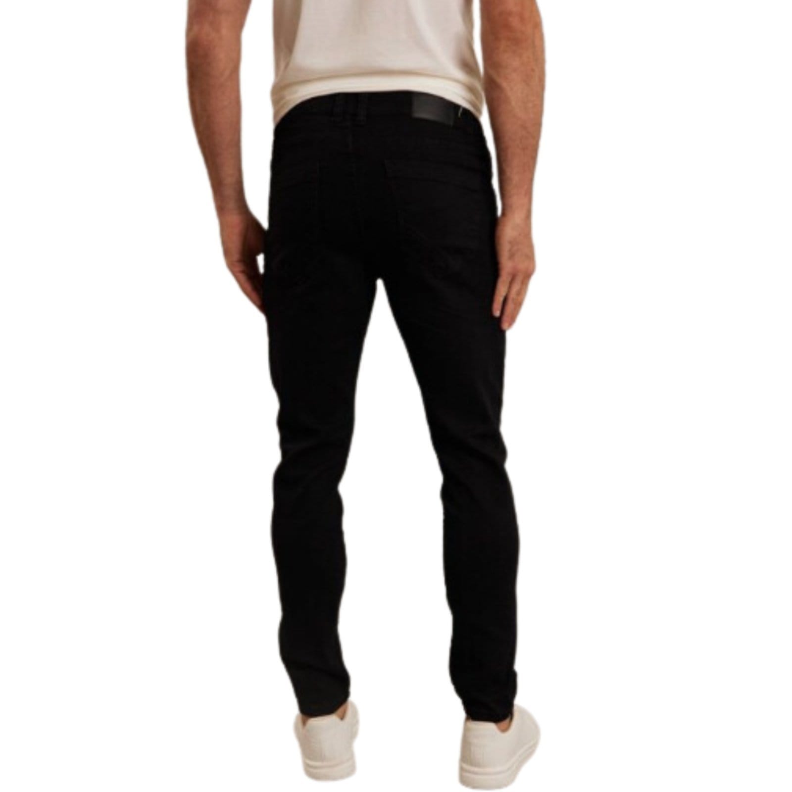 Vista 2 Calça Jeans Masculina Preta Slim Fit Lemier Collection LEMIER preto