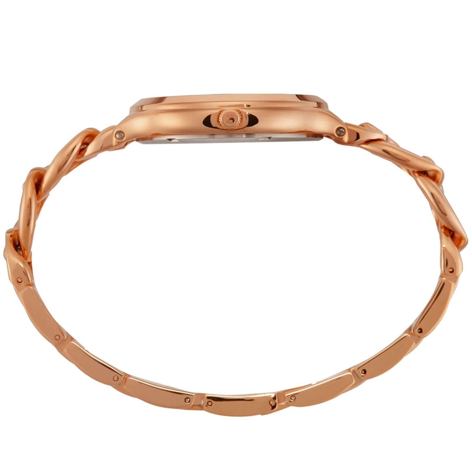 Vista 2 Relógio Seculus Feminino Minimalista Corrente Rosê Seculus rosa