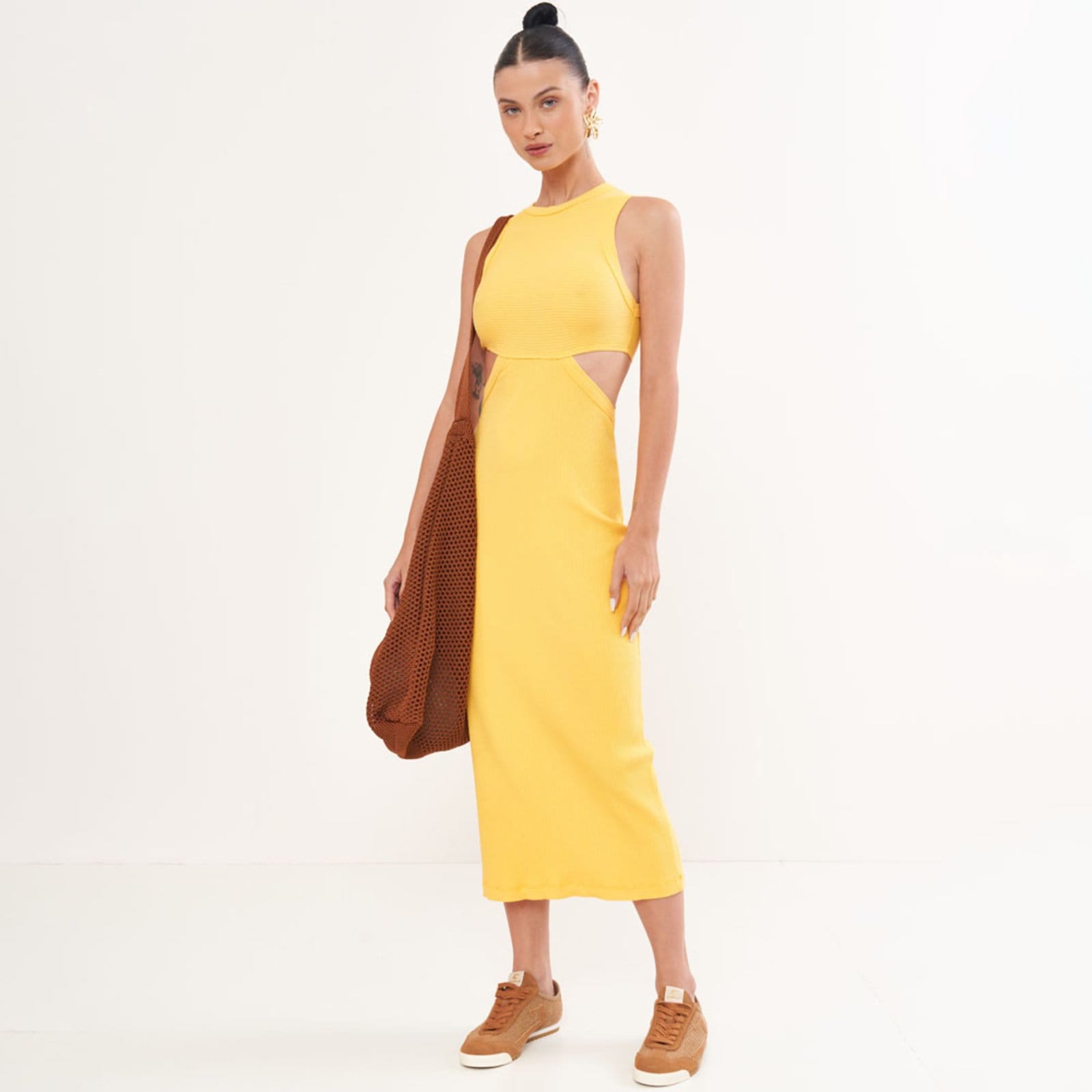 Vestido Super Mid Colcci Cut Pr26 Macao Feminino