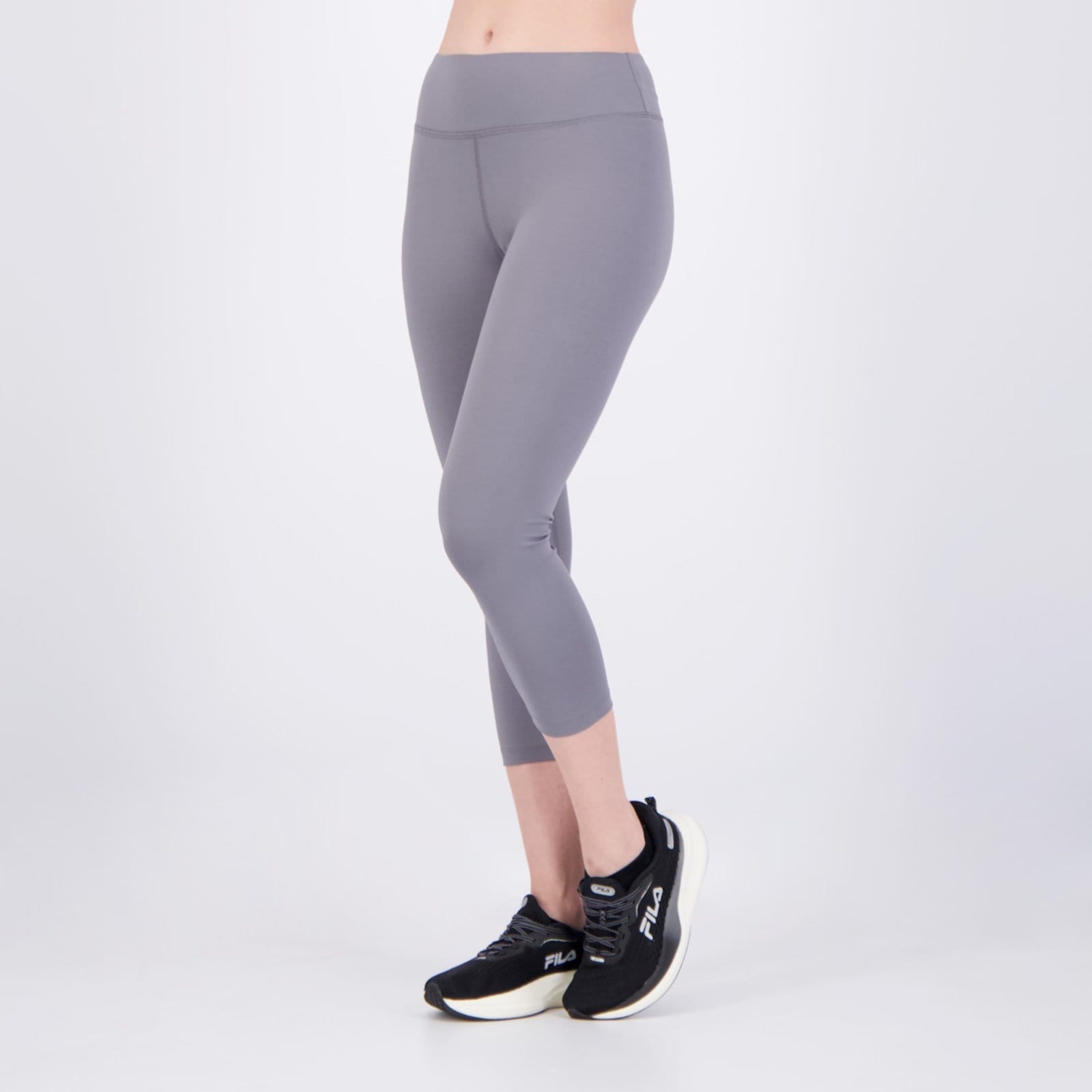 Vista principal Calça Fila Capri Flat Life II Feminina Fila cinza