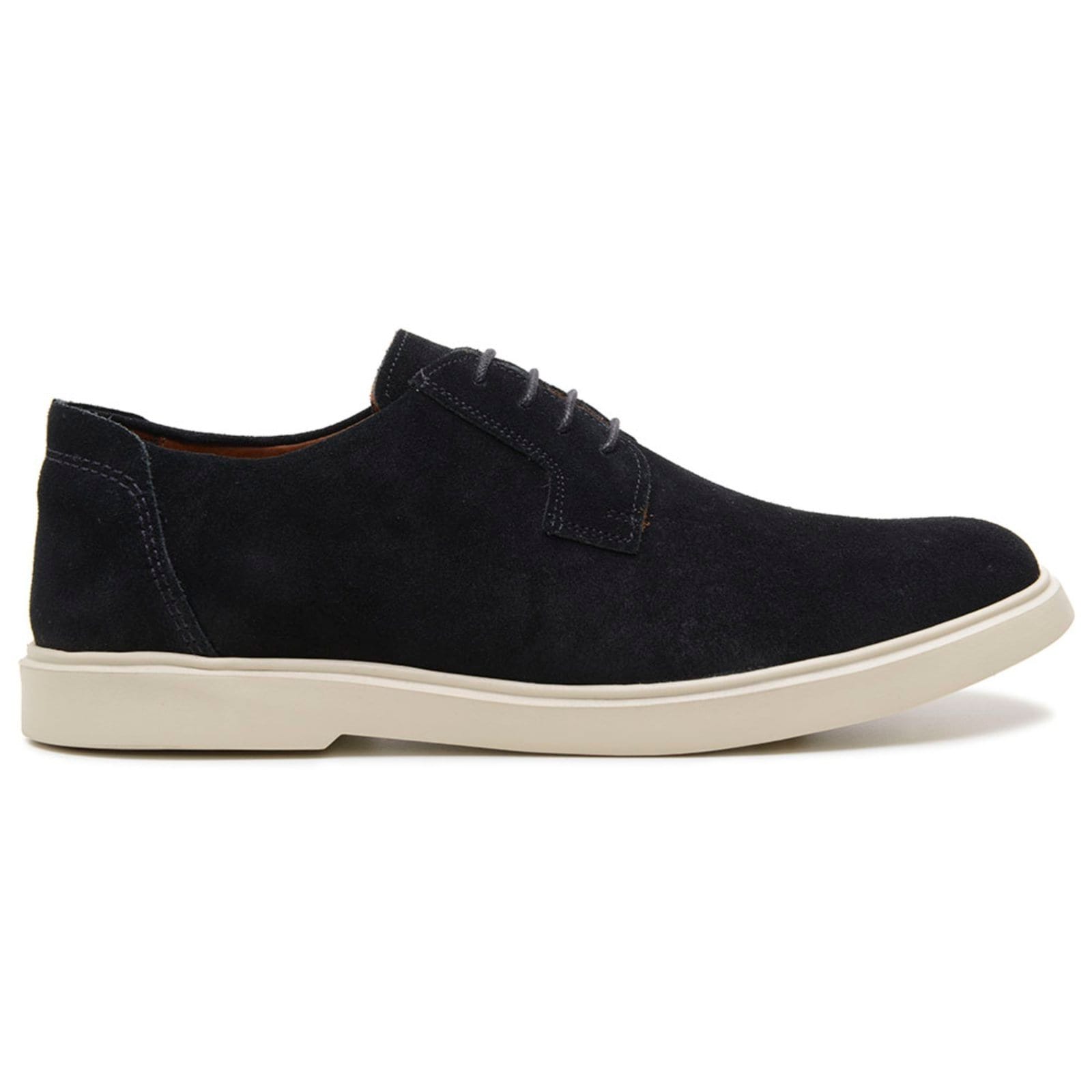 Vista 2 Sapato Masculino Casual Anna Andrade Derby Couro Mocassim Sola Branca Esporte Fino Anna Andrade preto