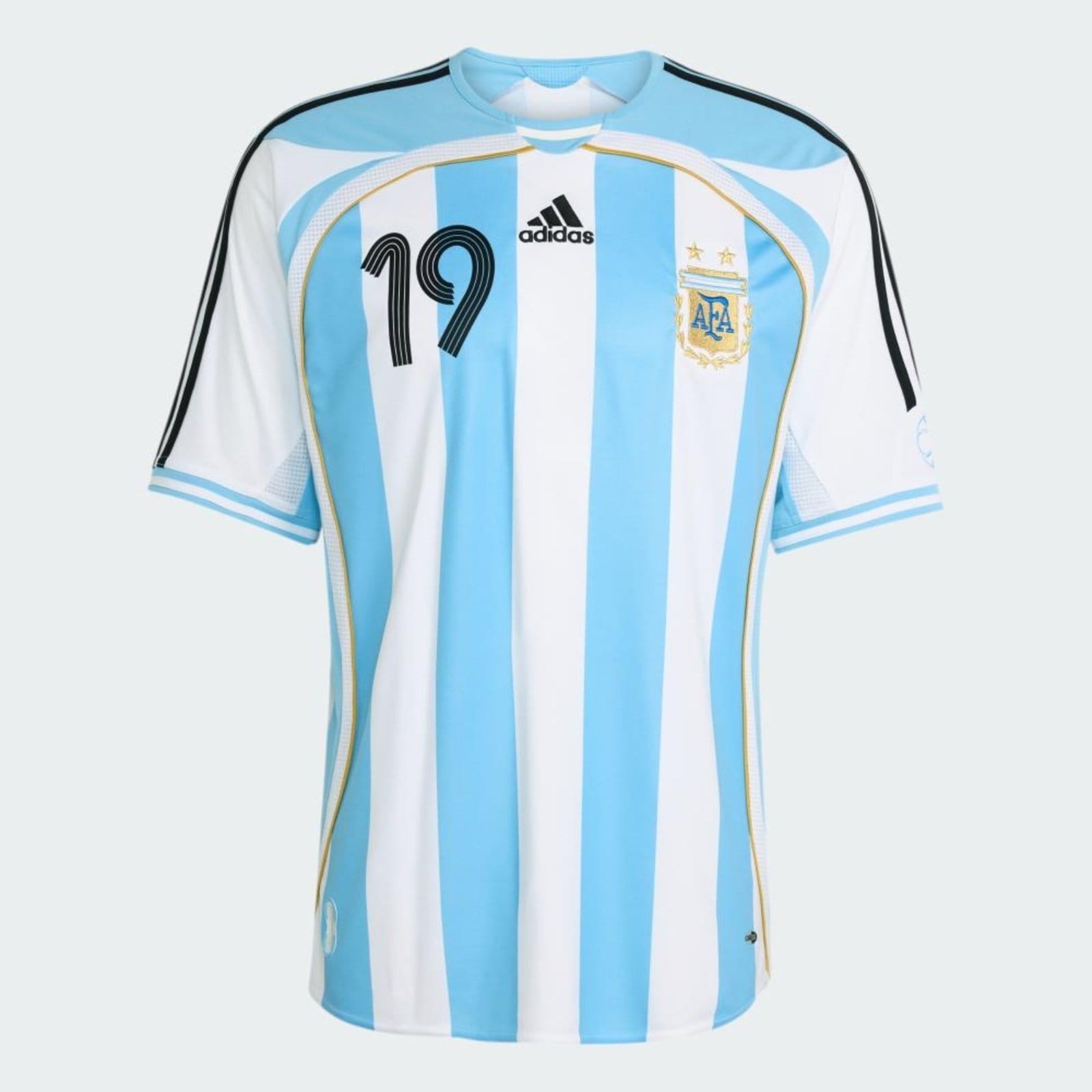 Vista 2 Camisa I Messi Seleção Argentina 2006 adidas Performance Adidas branco