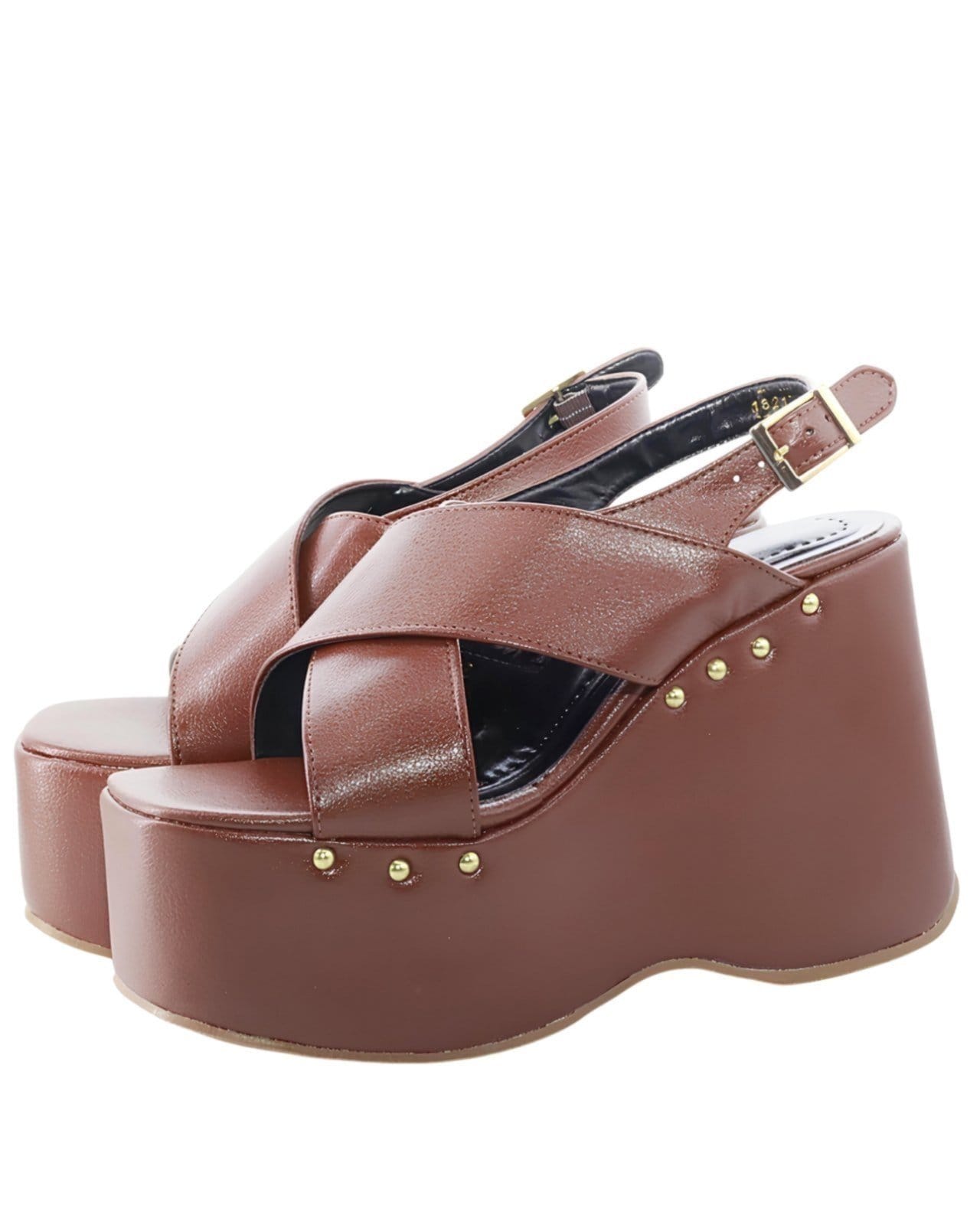 Vista 2 Sandália Feminina Flor da Pele Anabela Plataforma 182178 Floter Cacau Flor da Pele marrom