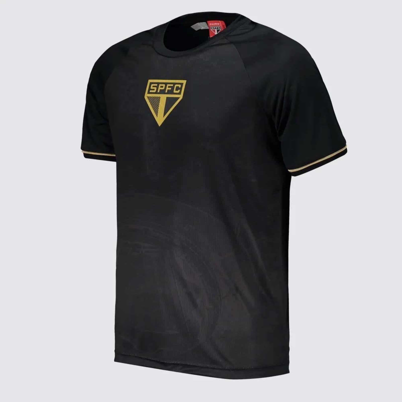 Vista 2 Camisa São Paulo Frequência Preta braziline preto